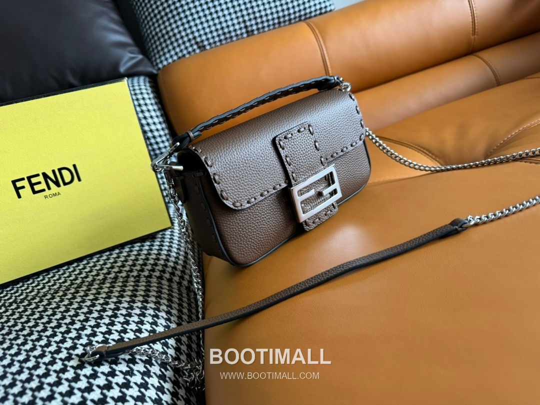 Fendi Baguette Mini Cuoio Romano Leather Bag 펜디 바게트 미니 쿠오이오 로마노 레더 백 20cm 2