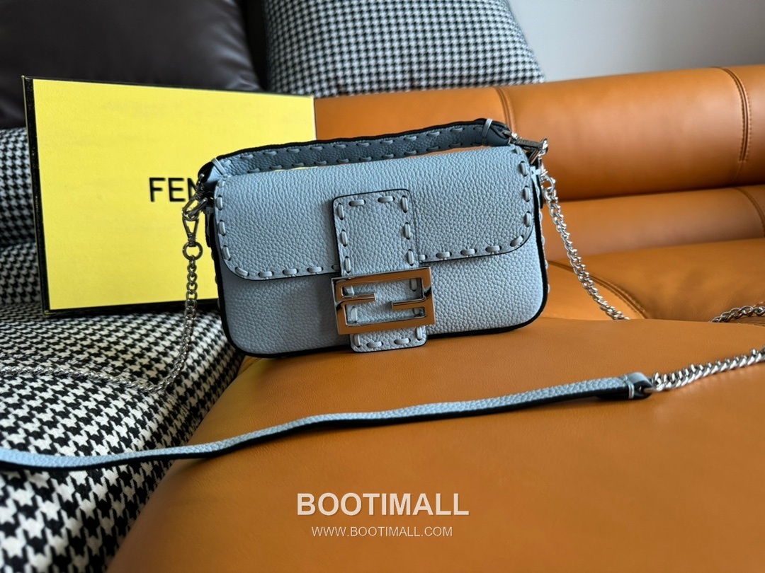 Fendi Baguette Mini Cuoio Romano Leather Bag 펜디 바게트 미니 쿠오이오 로마노 레더 백 20cm 10