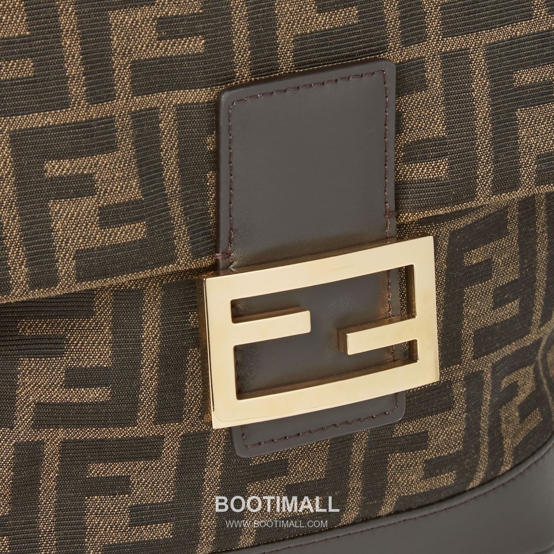 Fendi Vintage Monogram Drawstring Canvas Brown Backpack 펜디 빈티지 모노그램 드로우스트링 캔버스 브라운 백팩 26cm 22