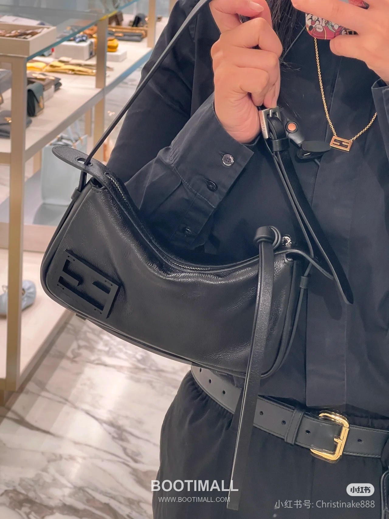 Fendi Simply FENDI Medium Calfskin Leather Bag 펜디 심플리 펜디 미디엄 카프스킨 레더 백 34.5cm 3