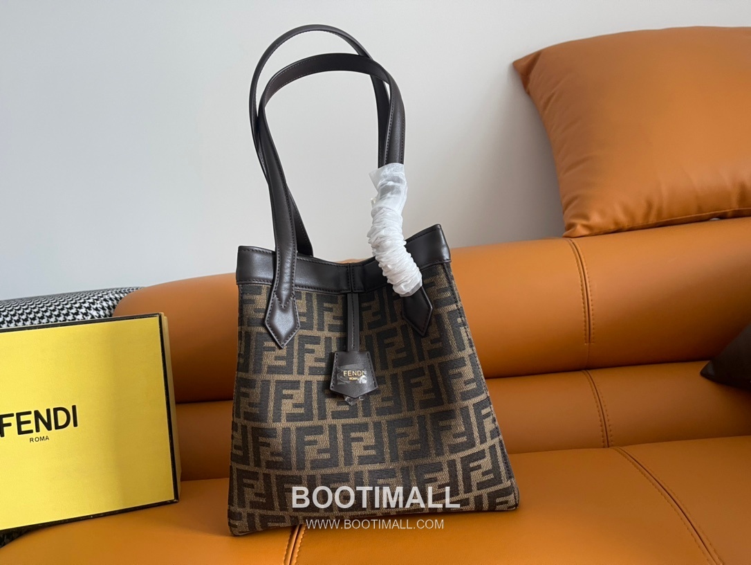 Fendi Origami FF Canvas Foldable Bucket Tote Bag 펜디 오리가미 FF 캔버스 폴더블 버킷 토트백 8626M72 27cm 1