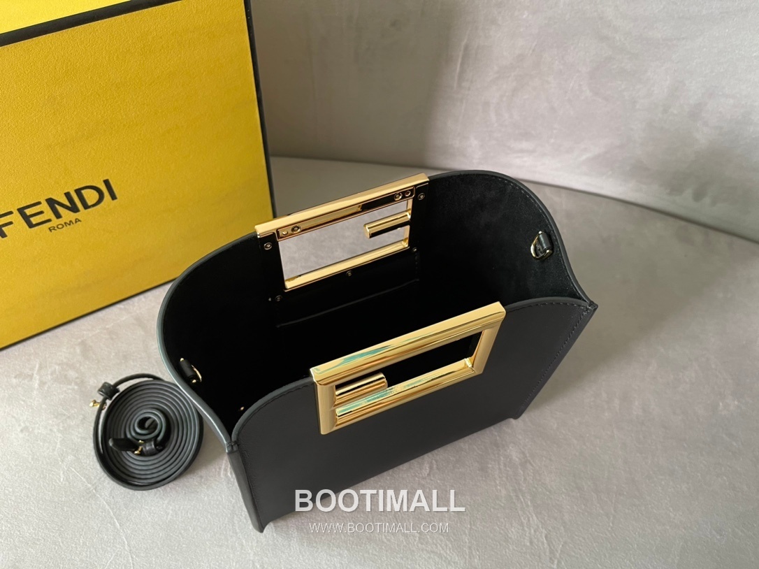 Fendi Way Leather Small Bag 펜디 웨이 가죽 스몰 토트 숄더백 054M80 20cm 6