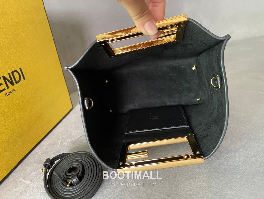 Fendi Way Leather Small Bag 펜디 웨이 가죽 스몰 토트 숄더백 054M80 20cm 9