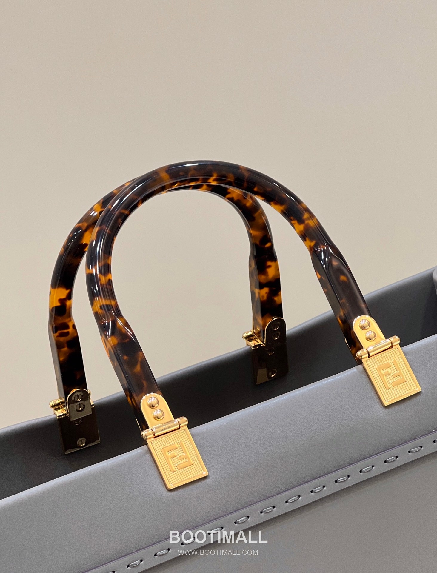 Fendi Amber Handle Shopper Cowhide Gray Bag 펜디 앰버 핸들 쇼퍼 소가죽 그레이 36cm 11