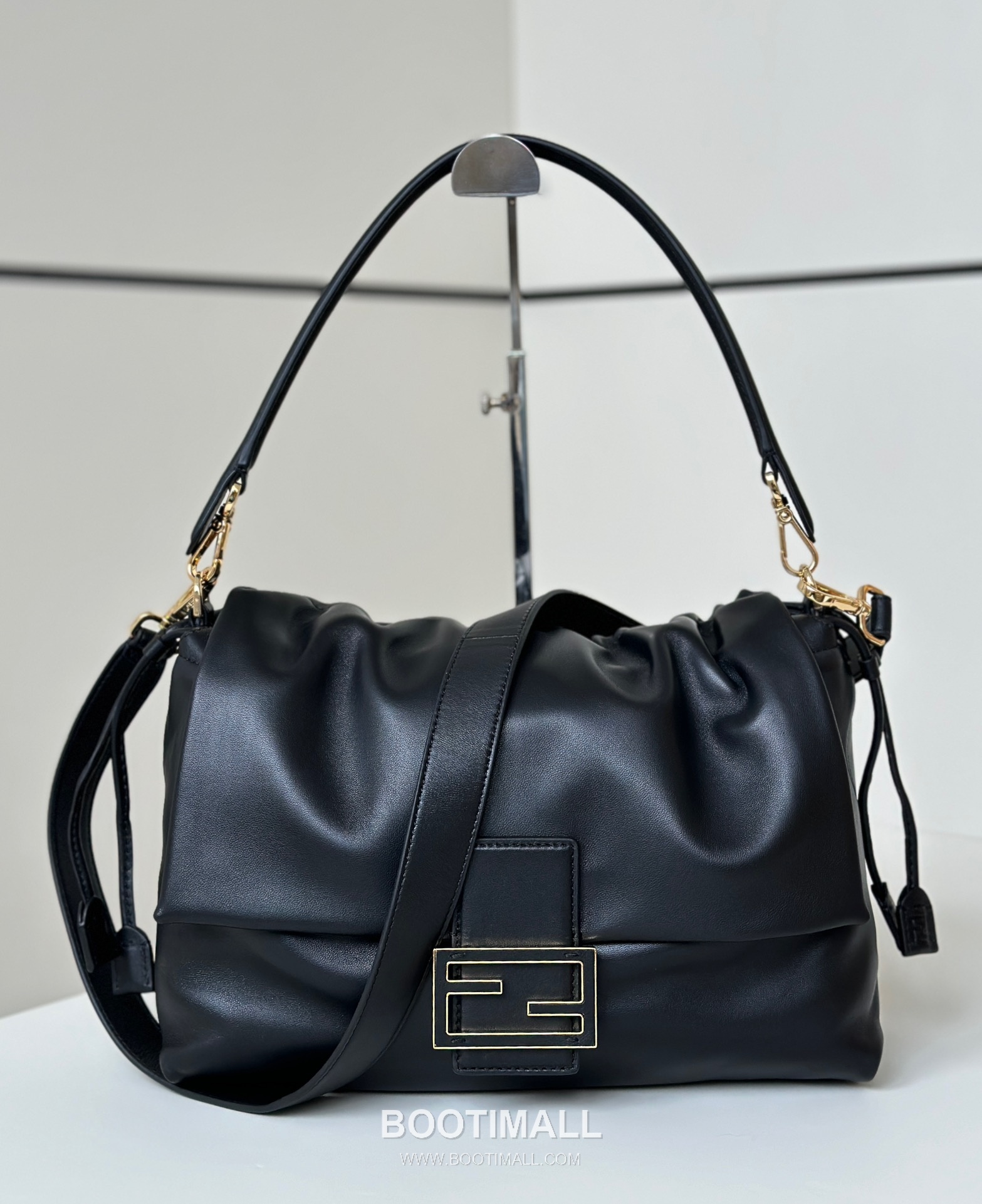 Fendi Mamma Baguette Large Lambskin Green Shoulder Bag 펜디 맘마 바게트 라지 램스킨 그린 숄더백 32cm 5