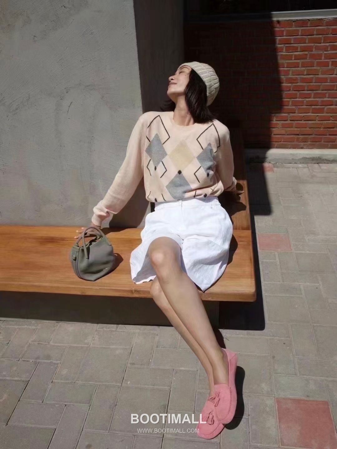 Loro Piana Bucket Calfskin Milk Tea Beige Bag 로로피아나 버킷 카프스킨 밀크티베이지 16cm 4