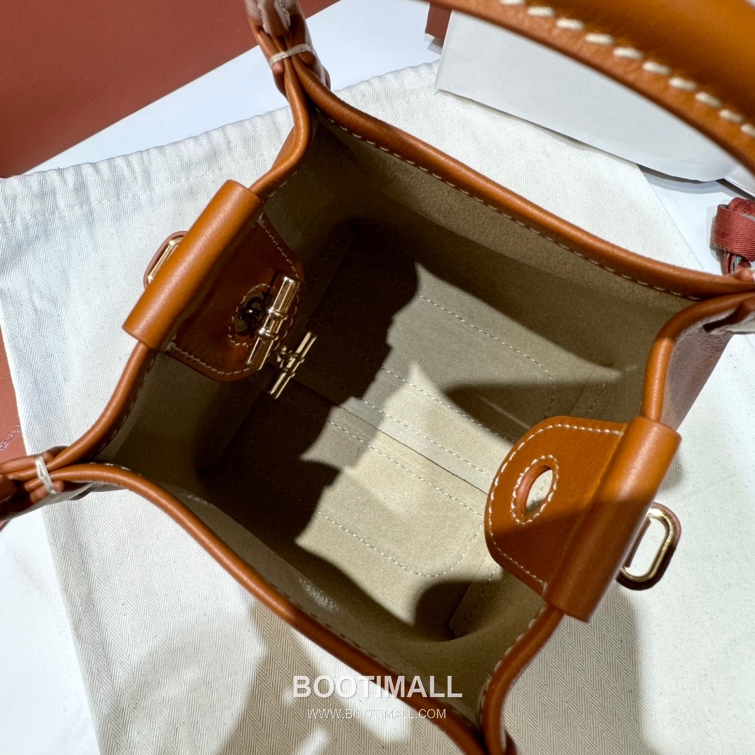 Loro Piana Classic Bucket Calfskin Warm Brown Bag 로로피아나 클래식 버킷 카프스킨 웜브라운 16cm 10