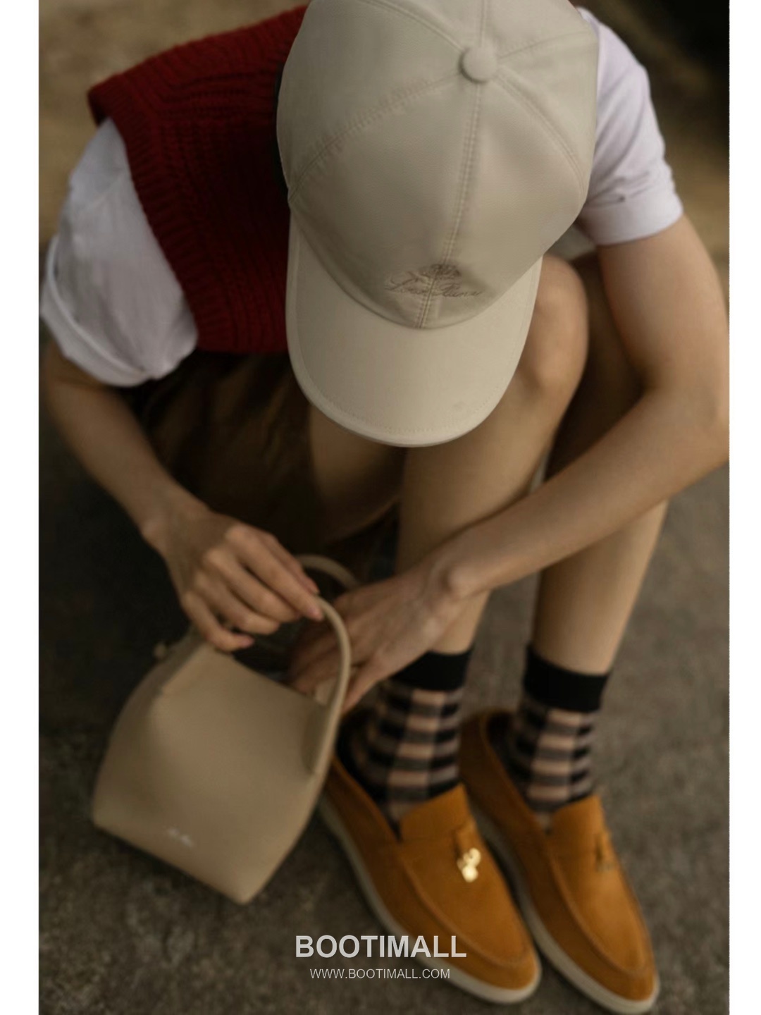 Loro Piana Bucket Calfskin Beige Bag 로로피아나 버킷 카프스킨 베이지 16cm 9