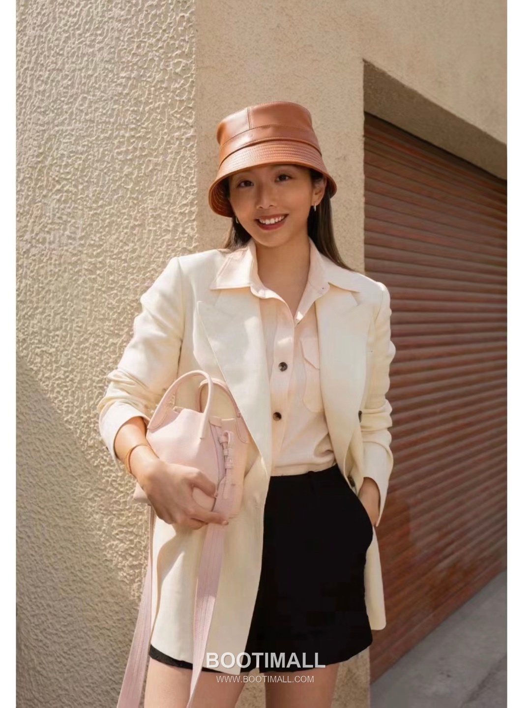 Loro Piana Pian Calfskin Pink Bucket Bag 로로피아나 Pian 카프스킨 핑크 버킷백 6