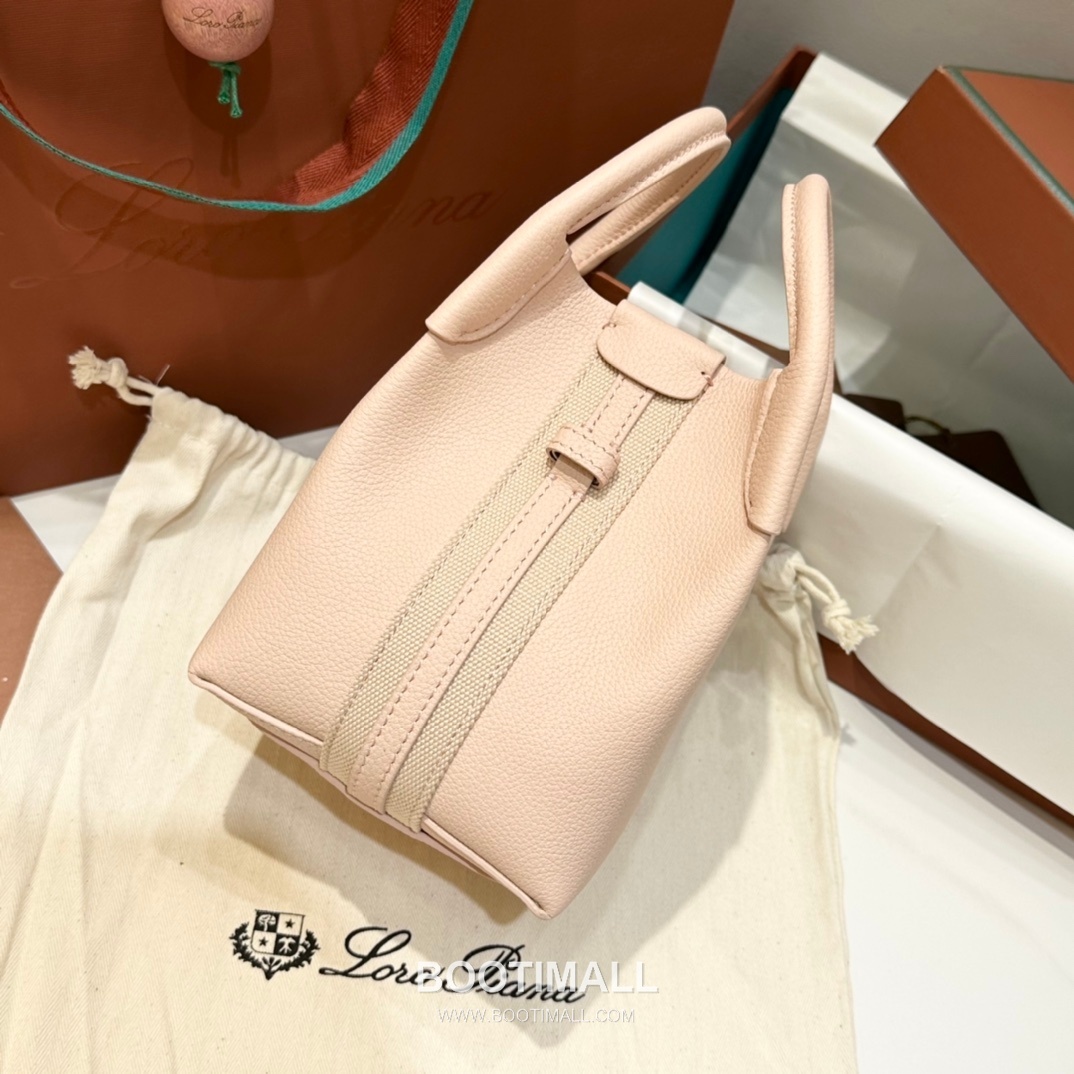 Loro Piana Pian Calfskin Pink Bucket Bag 로로피아나 Pian 카프스킨 핑크 버킷백 10