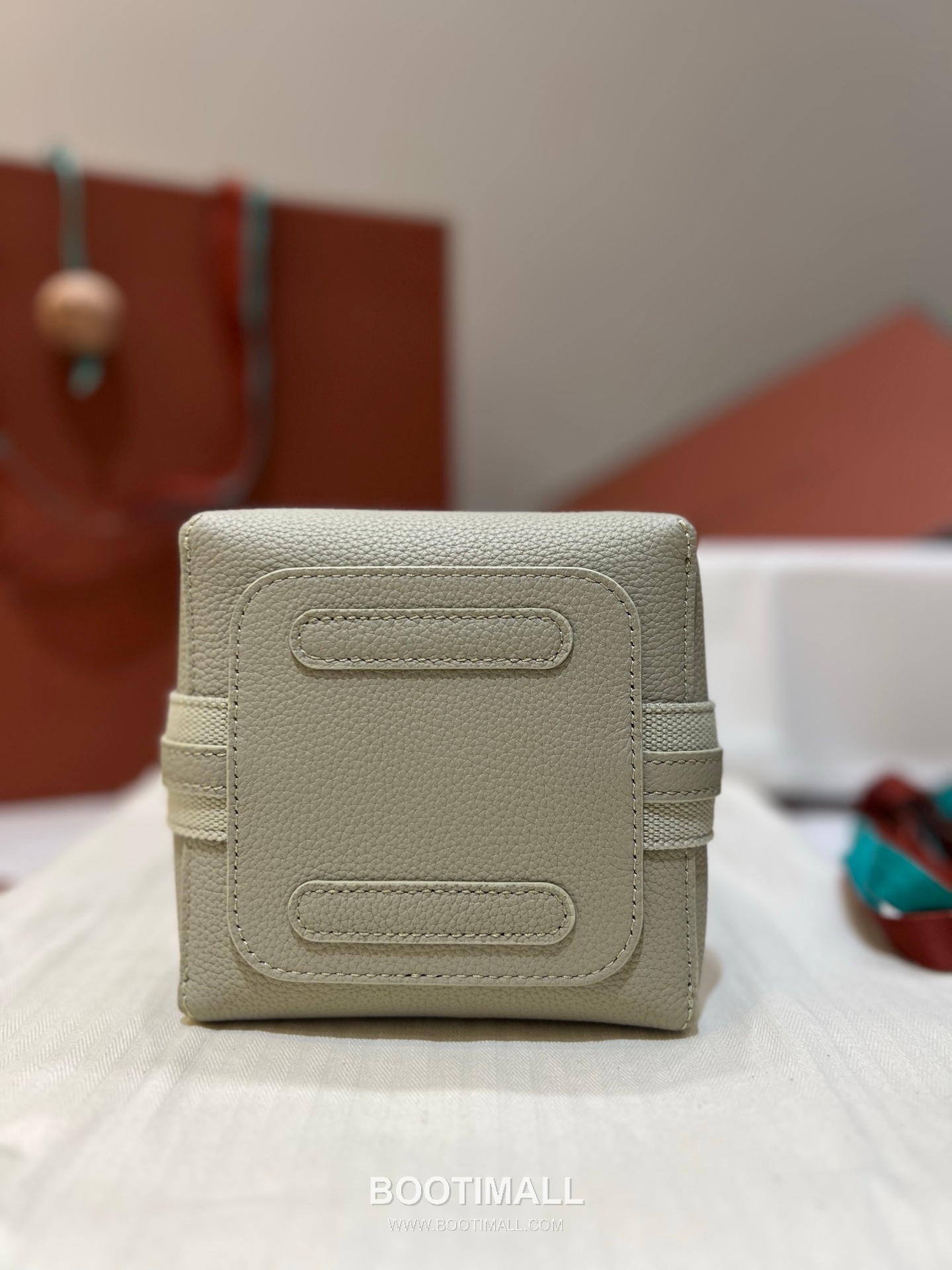 Loro Piana Pian Calfskin Green Bucket Bag 로로피아나 Pian 카프스킨 그린 버킷백 17