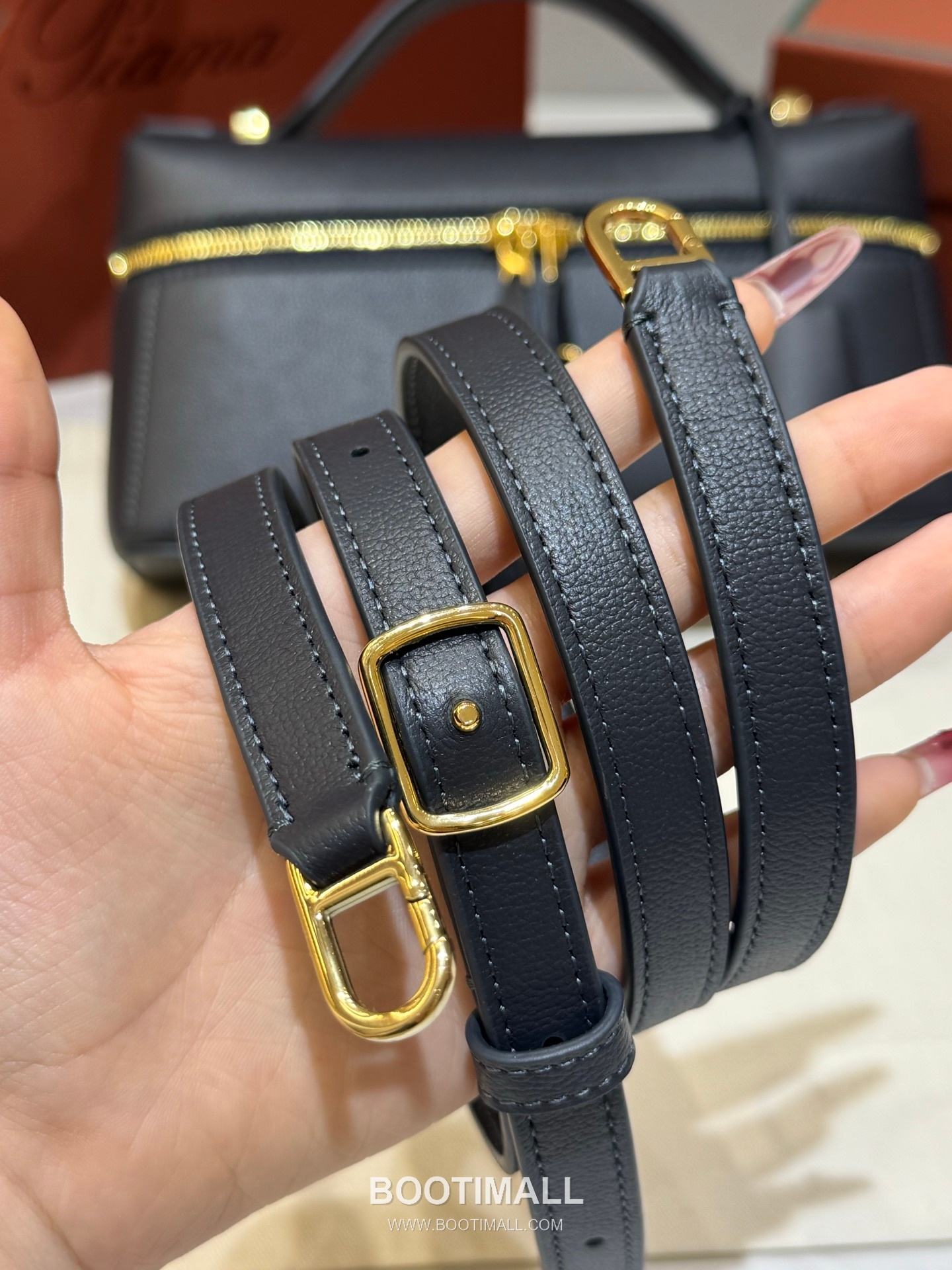 Loro Piana Extra Bag 23 Saddle Leather Bag 로로피아나 엑스트라 백 23 새들 레더 더블지퍼 숄더 크로스백 23cm 9