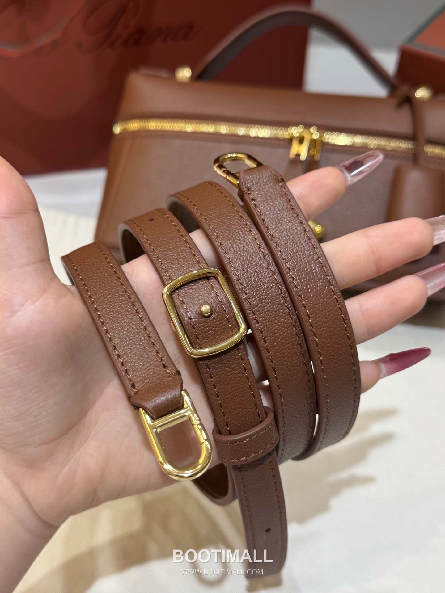 Loro Piana Extra Bag 23 Saddle Leather Bag 로로피아나 엑스트라 백 23 새들 레더 더블지퍼 숄더 크로스백 23cm 9