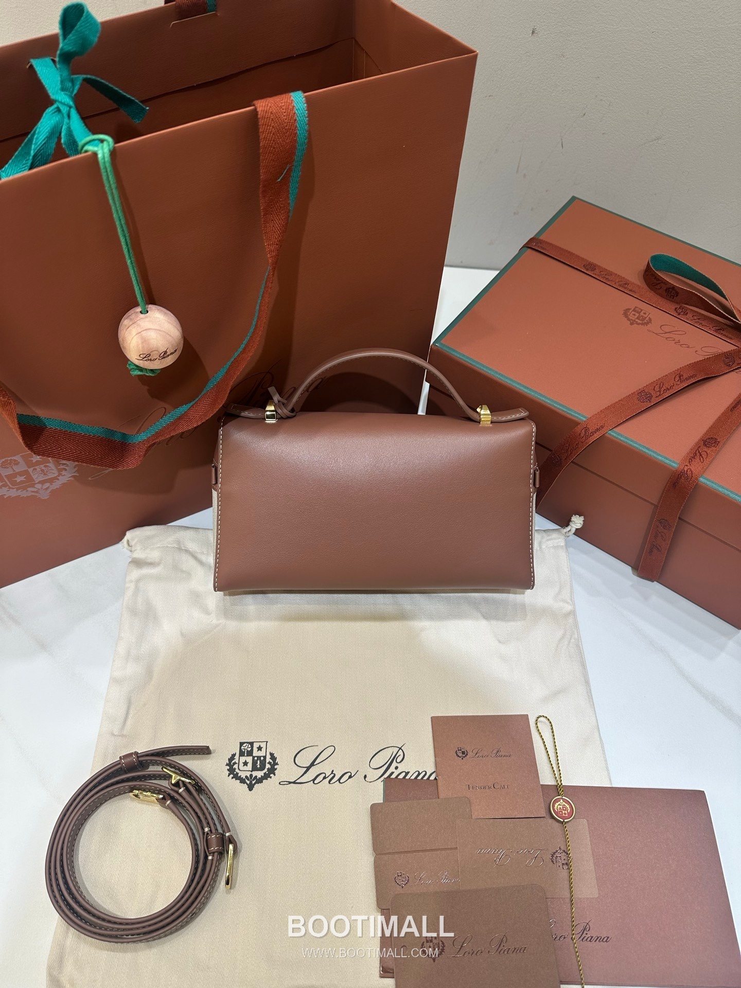 Loro Piana Extra Bag 23 Canvas & Saddle Leather Bag 로로피아나 엑스트라 백 23 캔버스 새들 레더 더블지퍼 숄더 크로스백 23cm 2