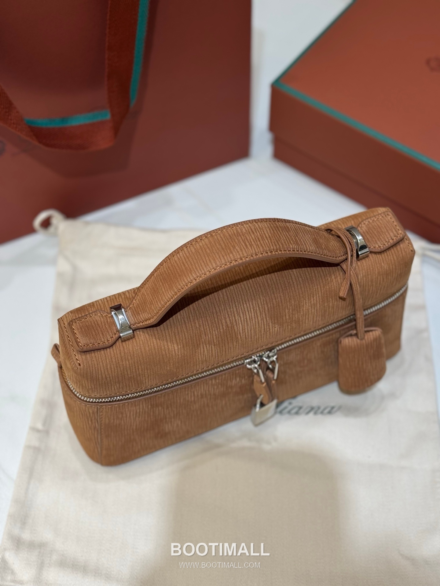 Loro Piana Extra Bag 23 Saddle Leather Bag 로로피아나 엑스트라 백 23 새들 레더 더블지퍼 숄더 크로스백 23cm 10