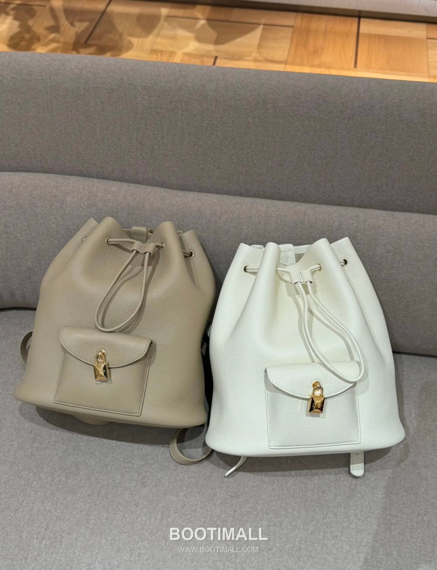 Loro Piana Calfskin White Backpack 로로피아나 카프스킨 화이트 백팩 27cm 4