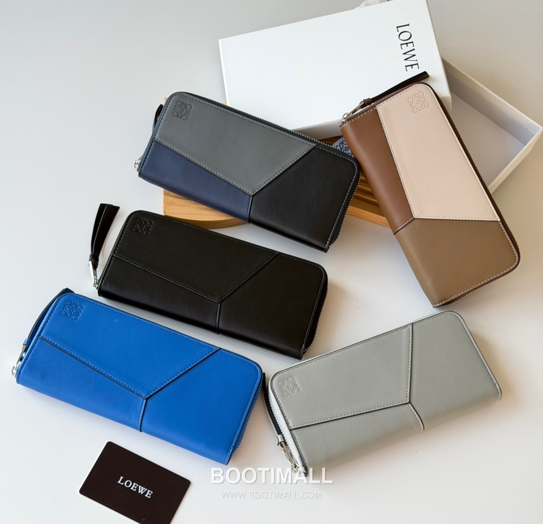 Loewe Puzzle Zip Long Wallet Calfskin 로에베 퍼즐 지퍼 장지갑 카프스킨 L1130 19cm 9