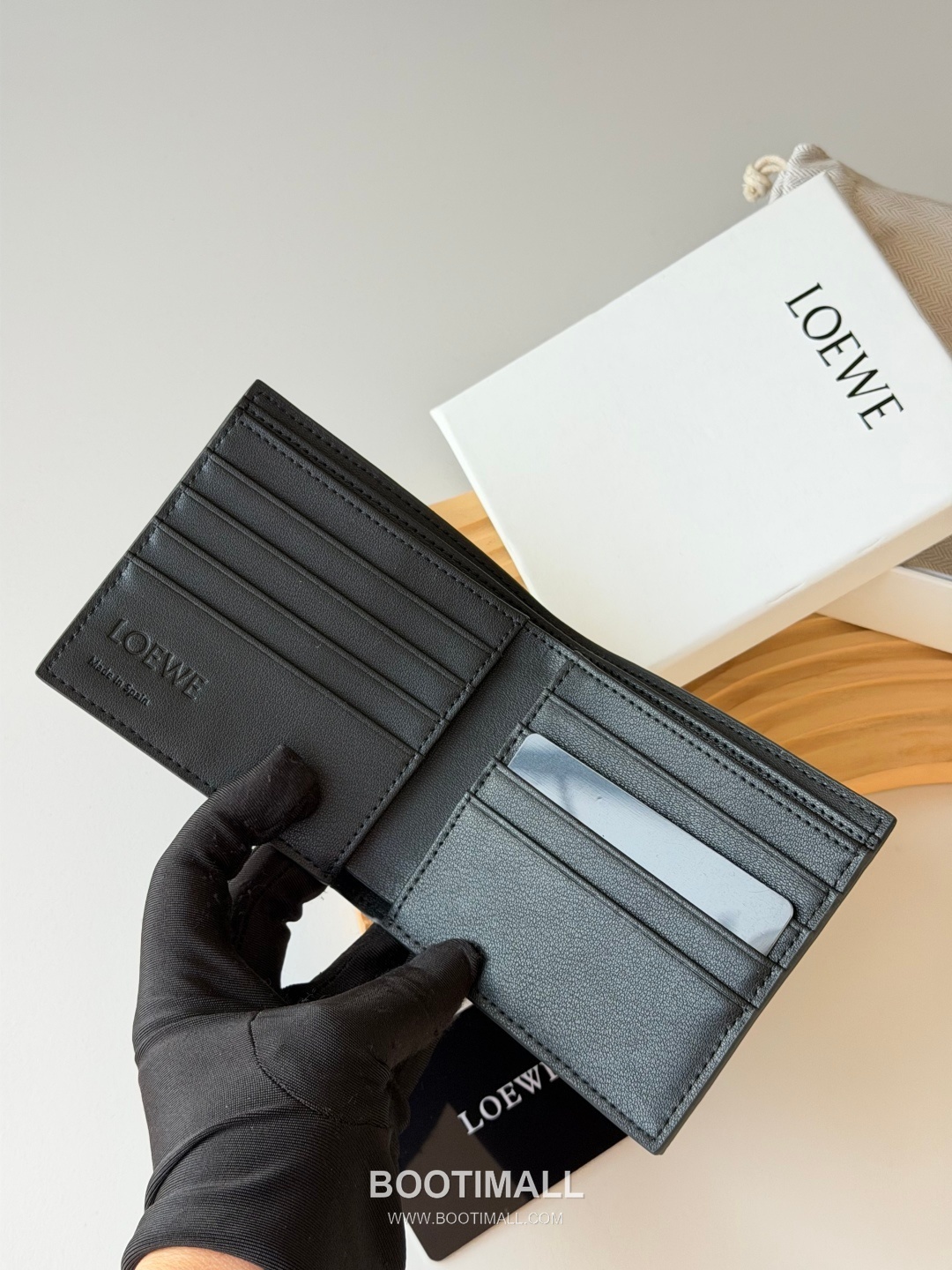 Loewe Puzzle Smooth Calfskin Bi-Fold Wallet 로에베 퍼즐 스무스 카프스킨 반지갑 L1131 11cm 6