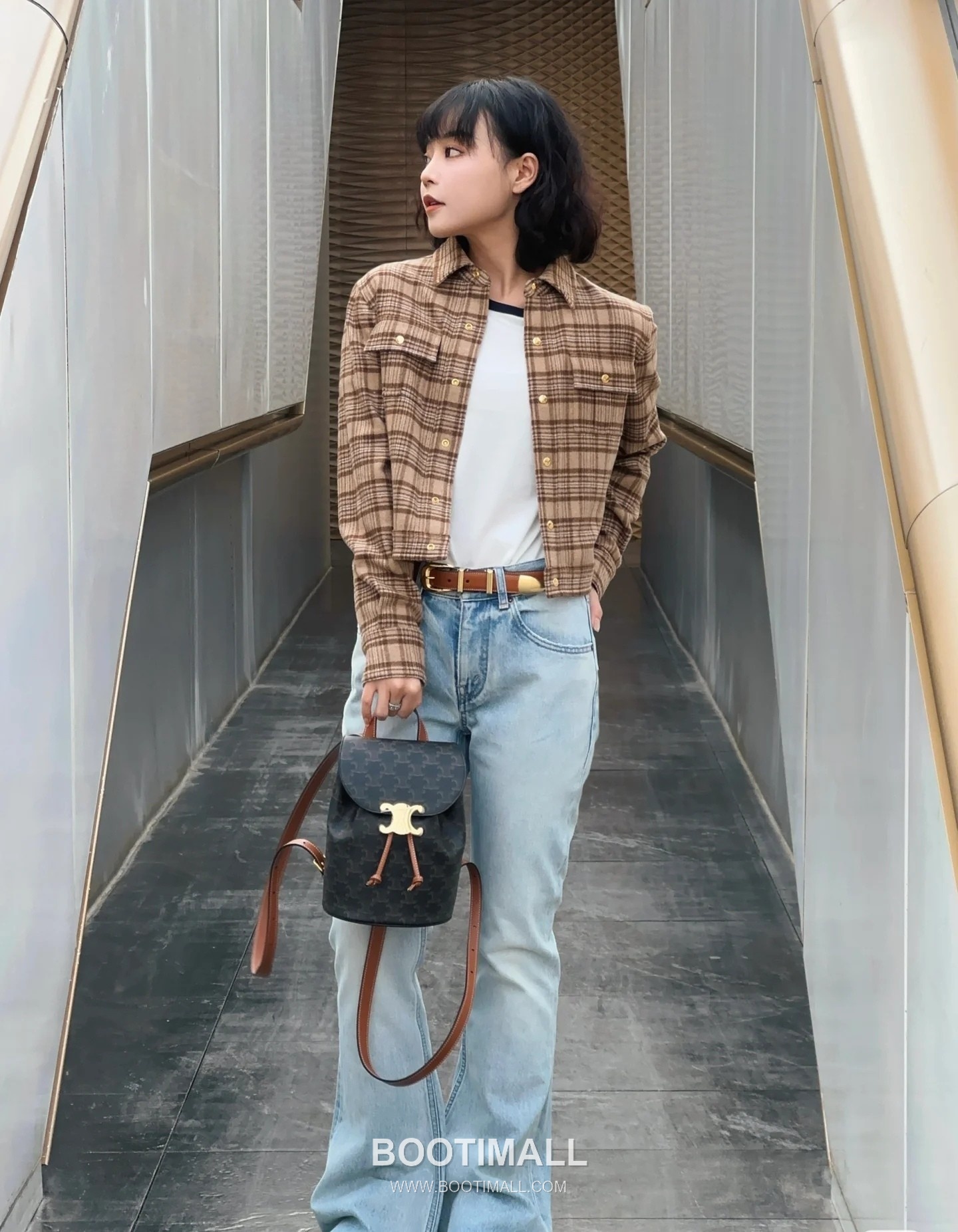 Celine Bonnie Triomphe Flap 118702 Italian Cowhide Backpack 셀린느 보니 트리옹프 플랩 118702 이탈리아 소가죽 백팩 25cm 8