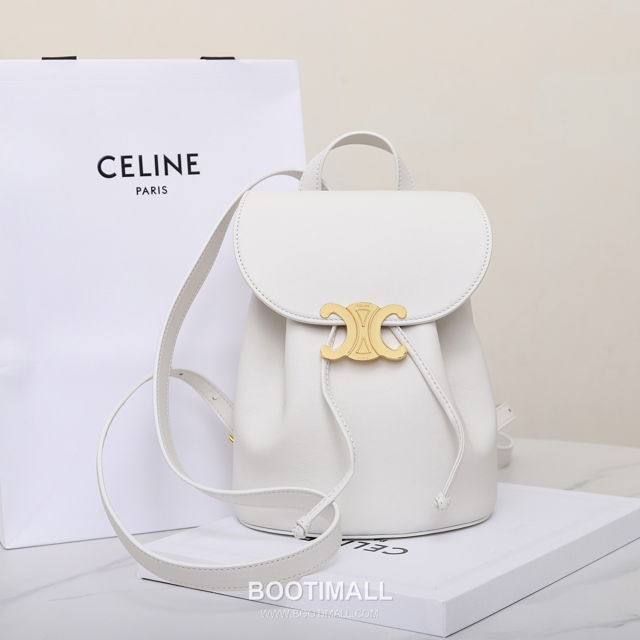 CELINE Bonnie Triomphe Calfskin Leather Backpack 118703 셀린느 보니 트리옹프 카프스킨 백팩 25cm 10