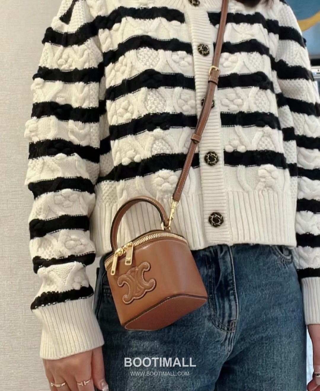 CELINE Mini Vanity Calfskin Leather Shoulder Bag 10J762 셀린느 미니 바니티 카프스킨 숄더백 9.5cm 13