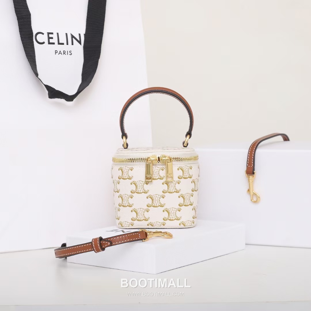 CELINE Mini Vanity Calfskin Leather Shoulder Bag 10J762 셀린느 미니 바니티 카프스킨 숄더백 9.5cm 1