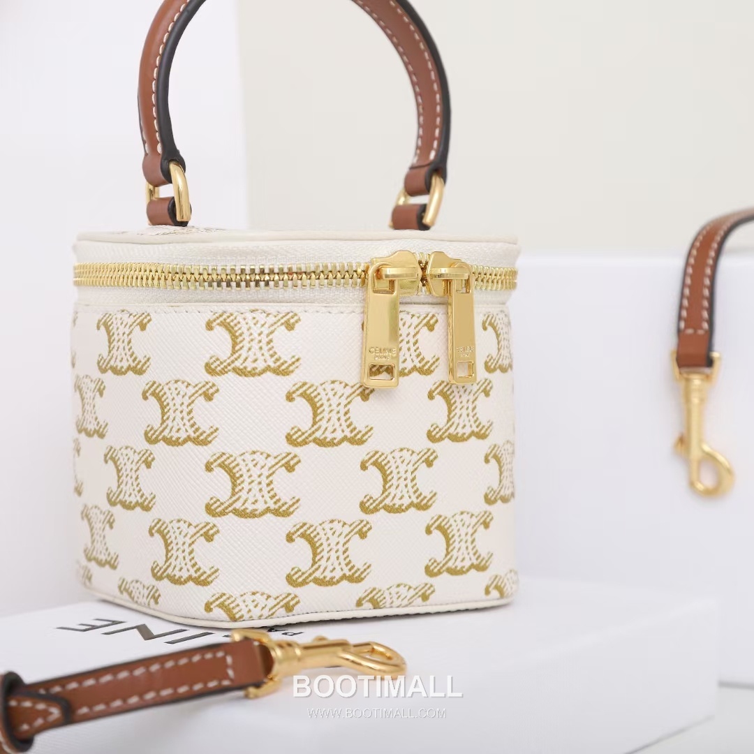 CELINE Mini Vanity Calfskin Leather Shoulder Bag 10J762 셀린느 미니 바니티 카프스킨 숄더백 9.5cm 5