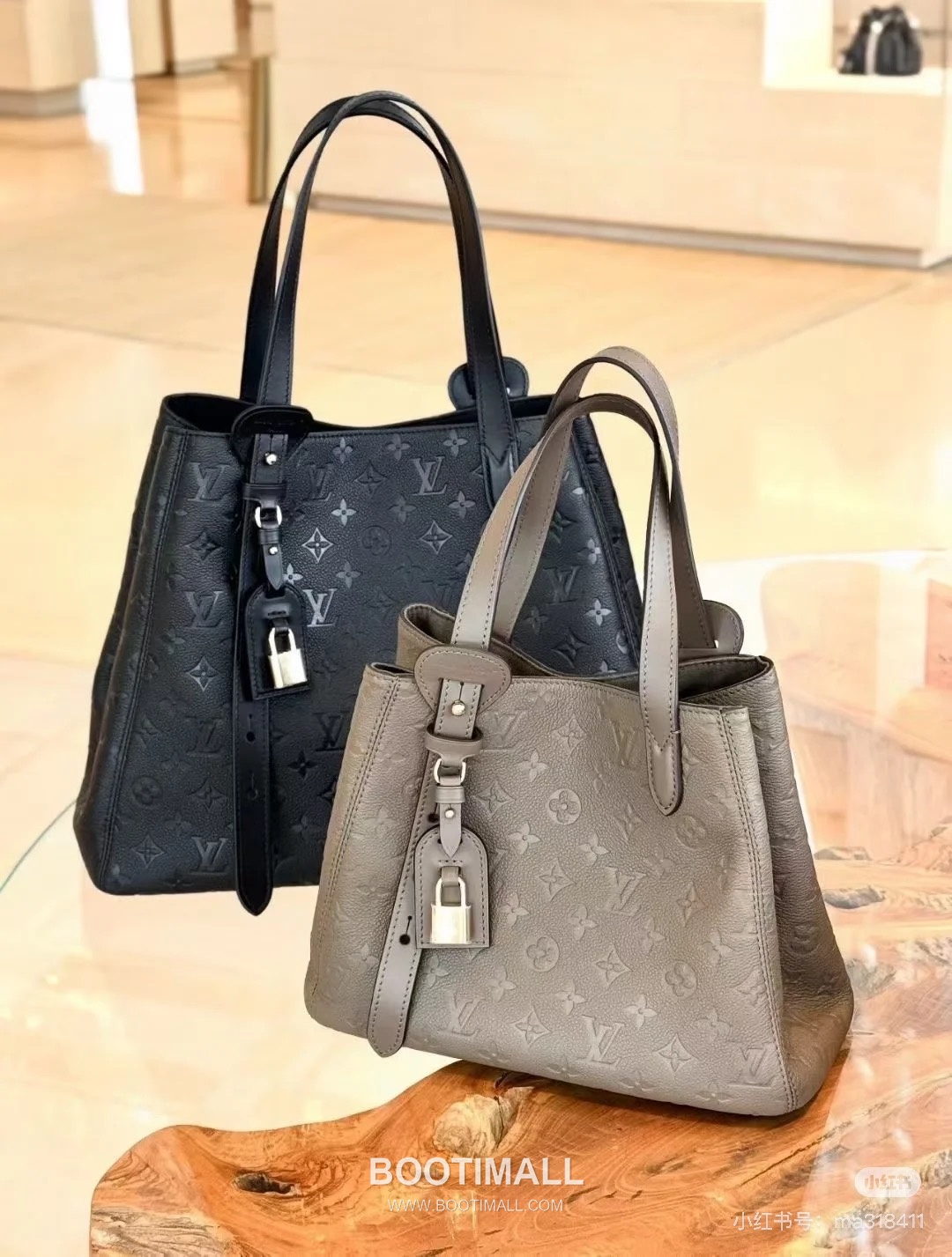 Louis Vuitton All In One Monogram Empreinte Medium Leather Black Tote Bag 루이비통 올 인 원 모노그램 앙프렝뜨 미디엄 레더 블랙 토트백 56.5cm 4