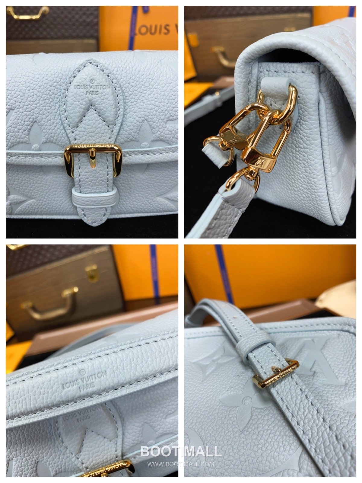 Louis Vuitton Nano Diane Monogram Empreinte Leather Shoulder Bag 루이비통 나노 다이앤 모노그램 앙프렝뜨 숄더백 19cm 13