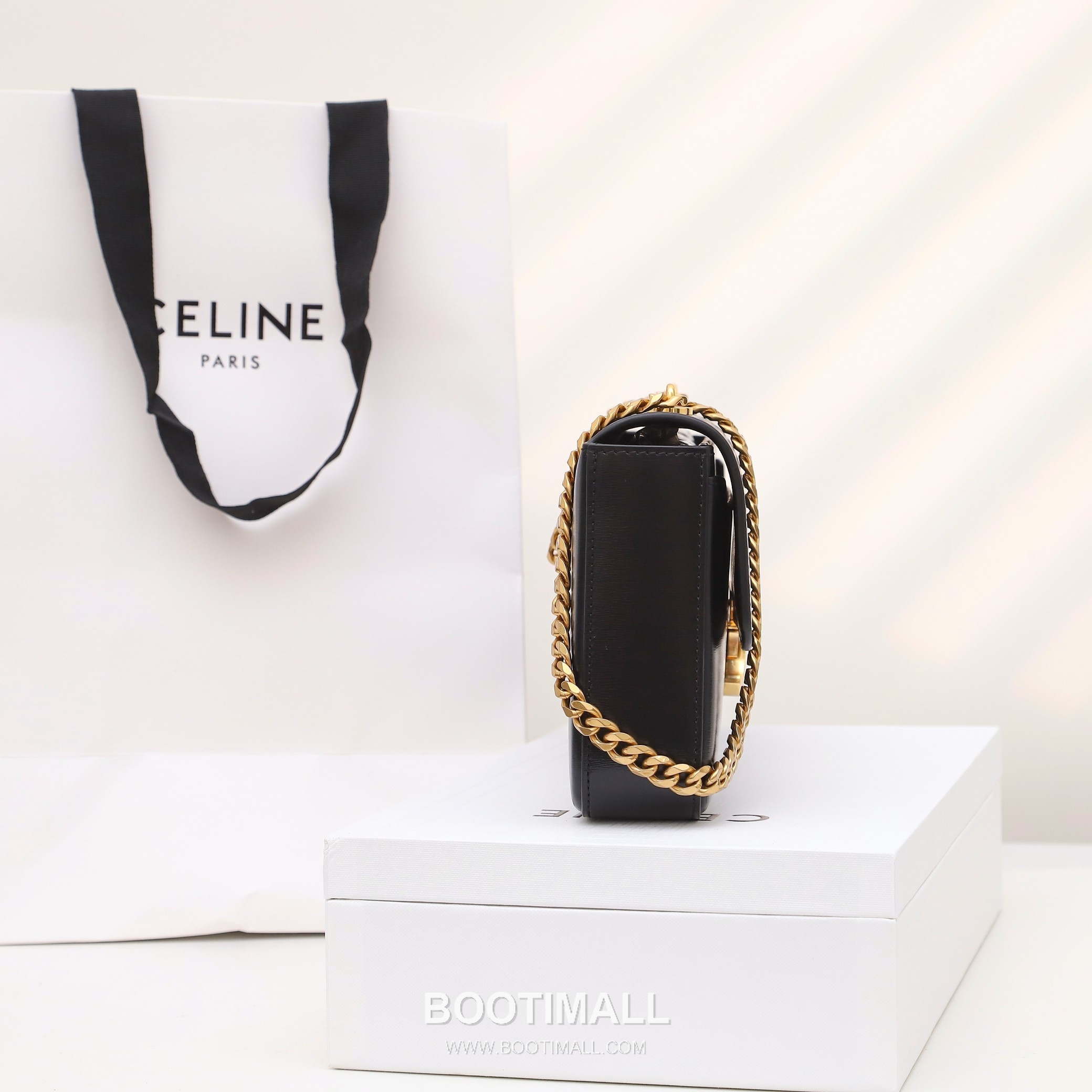 Celine 197412 Chain Strap Italian Cowhide Shoulder Bag 셀린느 197412 체인 스트랩 이탈리아 소가죽 숄더백 33cm 9