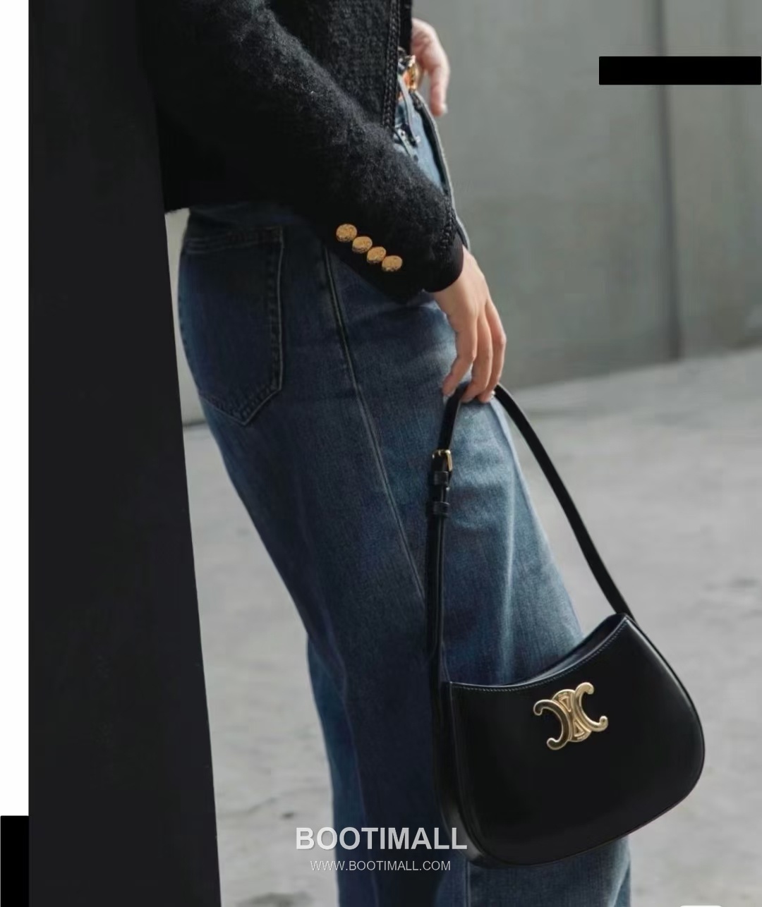 CELINE Triomphe Calfskin Leather Shoulder Bag 115703 셀린느 트리옹프 카프스킨 숄더백 22cm 4