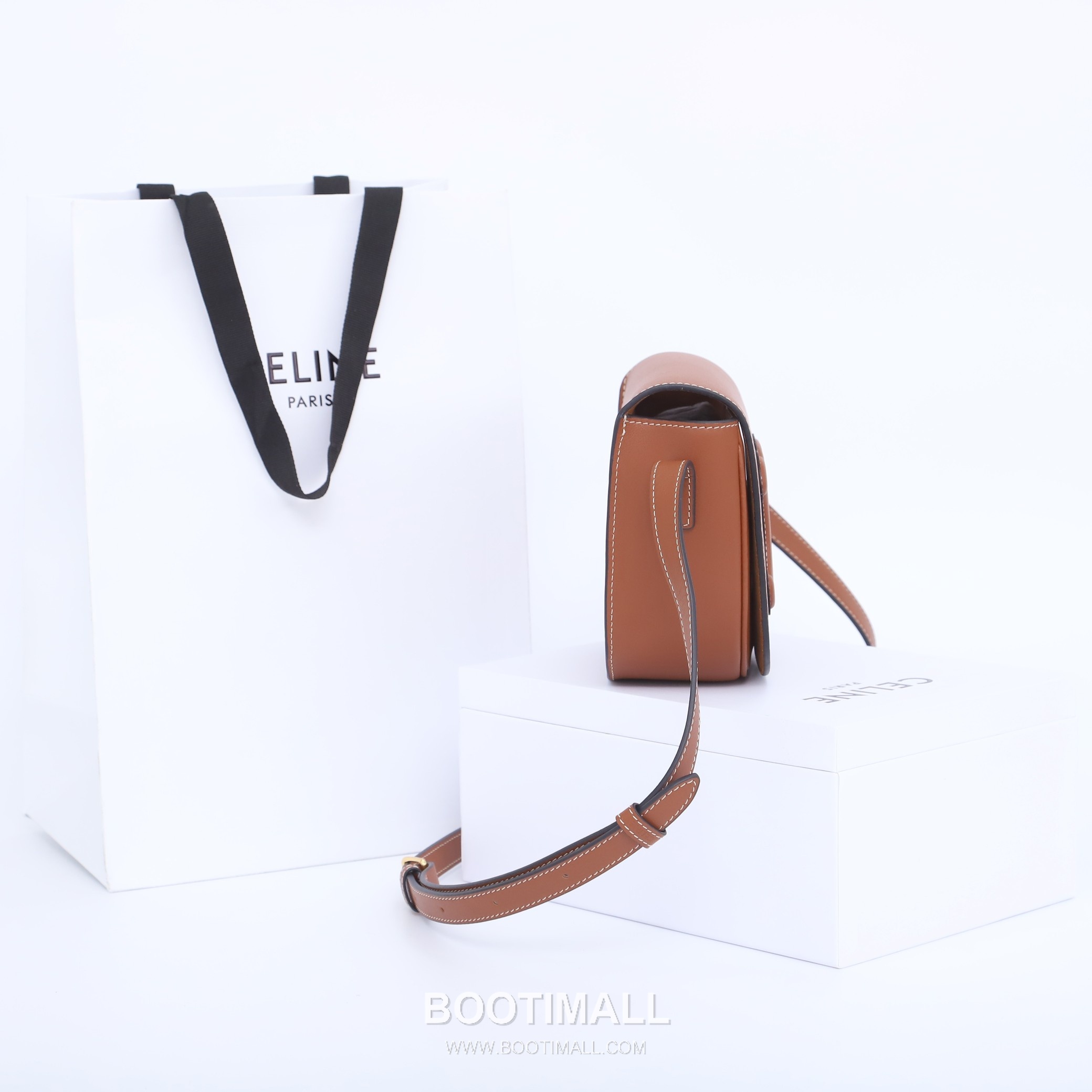 CELINE Triomphe Calfskin Leather Shoulder Bag 198263 셀린느 트리옹프 카프스킨 숄더백 18.5cm 9