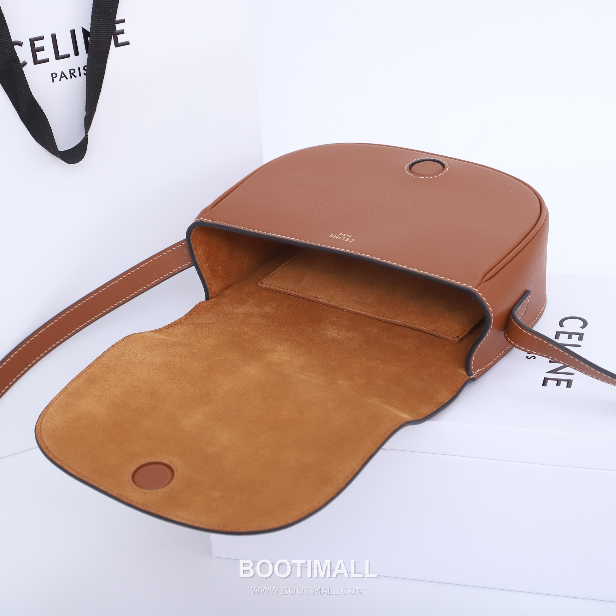 CELINE Triomphe Calfskin Leather Shoulder Bag 198263 셀린느 트리옹프 카프스킨 숄더백 18.5cm 14