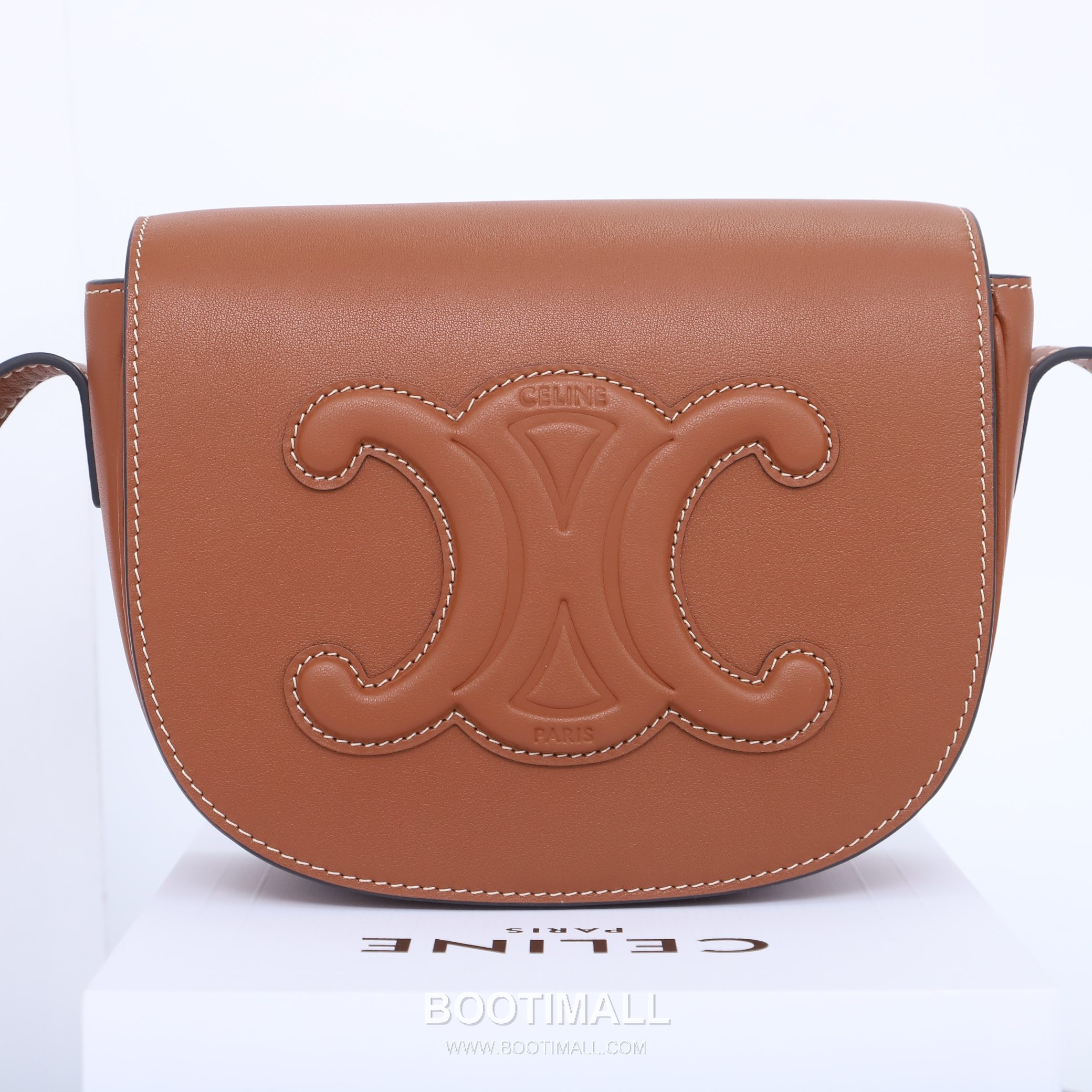 CELINE Triomphe Calfskin Leather Shoulder Bag 198263 셀린느 트리옹프 카프스킨 숄더백 18.5cm 15