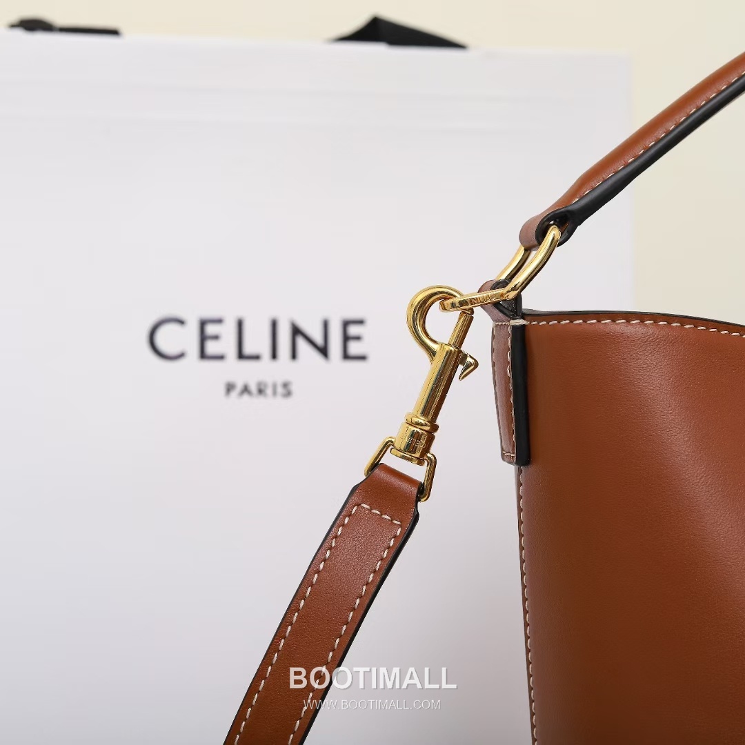 CELINE Bucket Calfskin Leather Shoulder Bag 119173 셀린느 버킷 카프스킨 숄더백 19cm 13