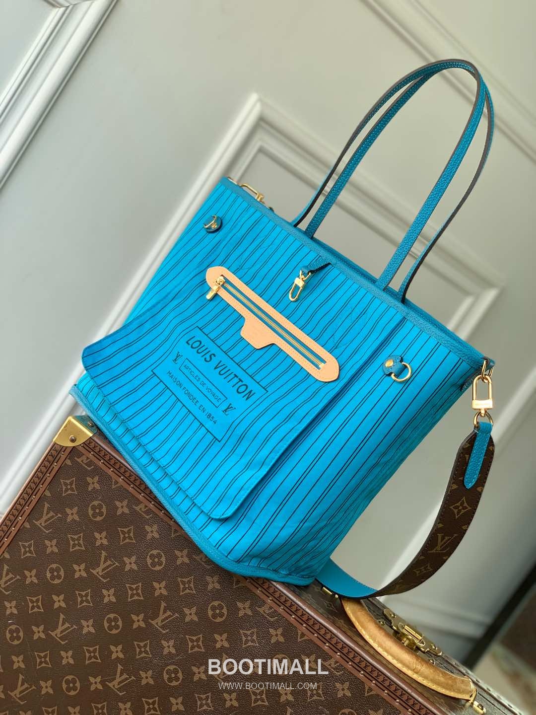 Louis Vuitton Neverfull Bandoulière Inside Out M13753 Monogram Canvas Shoulder Bag 루이비통 네버풀 반둘리에 인사이드 아웃 모노그램 캔버스 숄더백 31cm 11