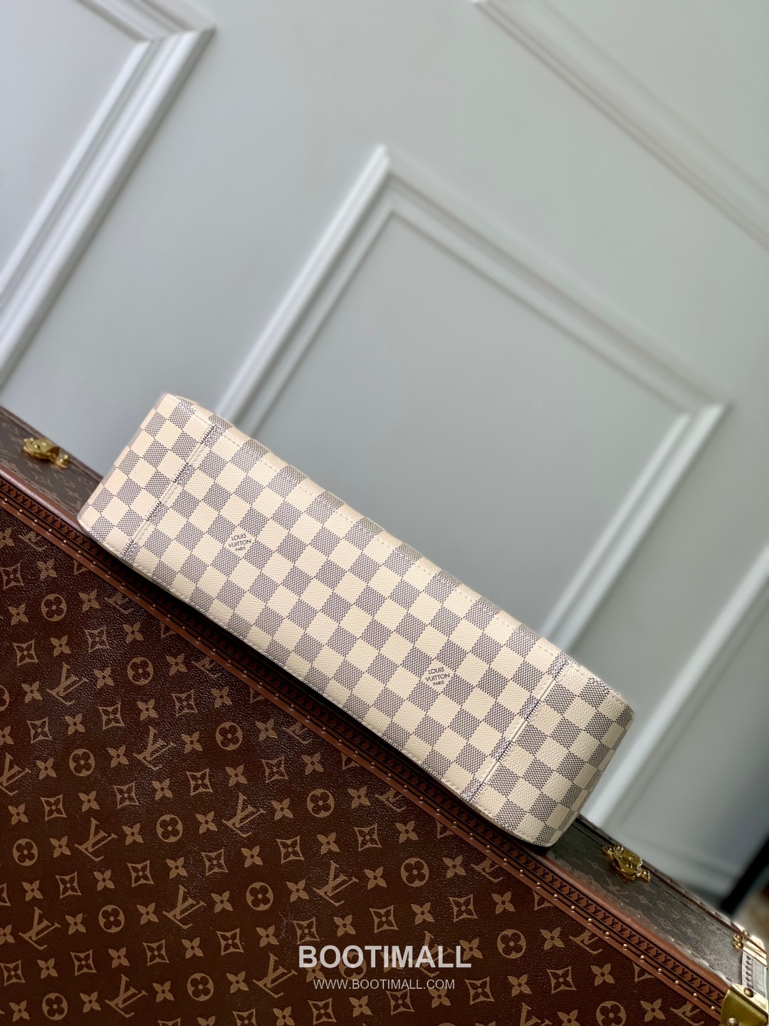 Louis Vuitton Slouchy MM N00126 Damier Azur Coated Canvas Shoulder Bag 루이비통 슬라우치 MM 다미에 아주르 코팅 캔버스 숄더백 40cm 4