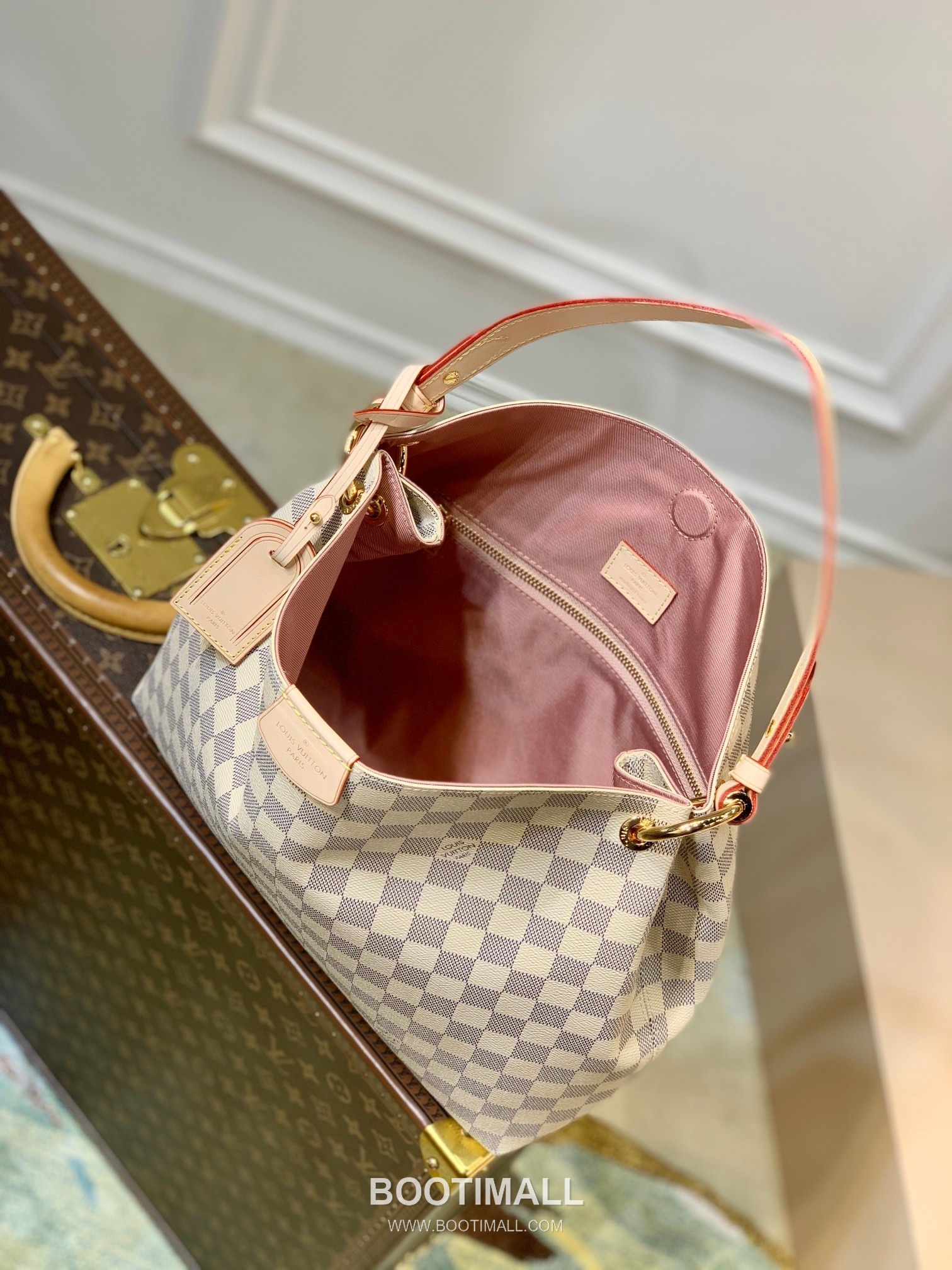 Louis Vuitton Graceful PM N42249 Damier Azur Coated Canvas Shoulder Bag 루이비통 그레이스풀 PM 다미에 아주르 코팅 캔버스 숄더백 35cm 8