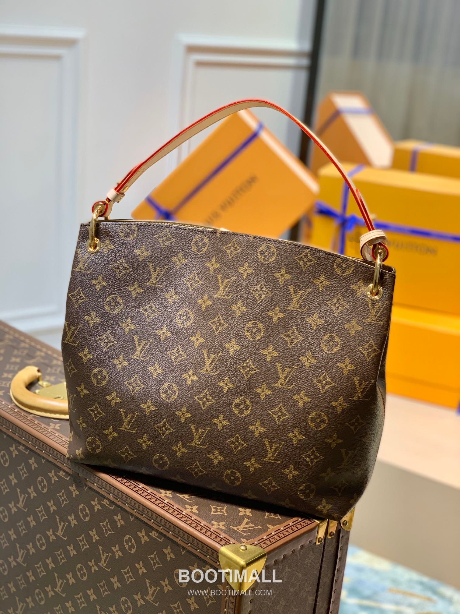 Louis Vuitton Graceful PM M43701 Monogram Canvas Shoulder Bag 루이비통 그레이스풀 PM 모노그램 캔버스 숄더백 35cm 2