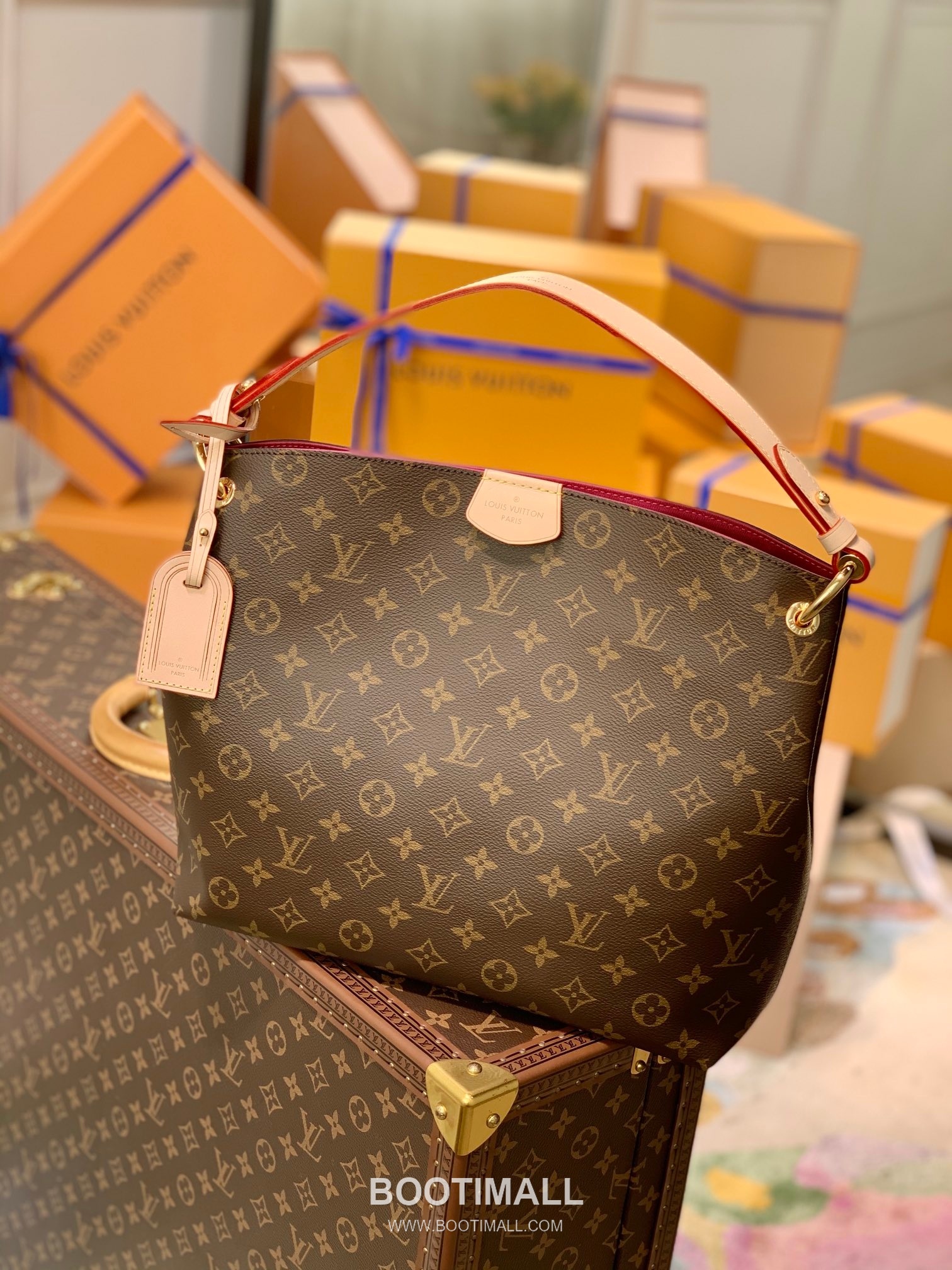 Louis Vuitton Graceful PM M43700 Monogram Canvas Shoulder Bag 루이비통 그레이스풀 PM 모노그램 캔버스 숄더백 35cm 1
