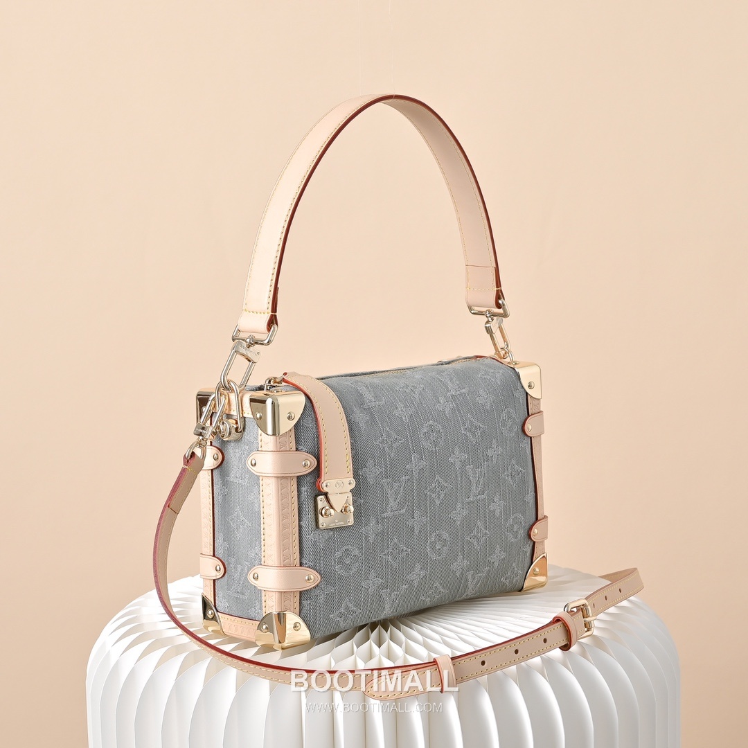 Louis Vuitton Side Trunk MM M13285 Monogram Denim Canvas Shoulder Bag 루이비통 사이드 트렁크 MM 모노그램 데님 캔버스 숄더백 23.5cm 2