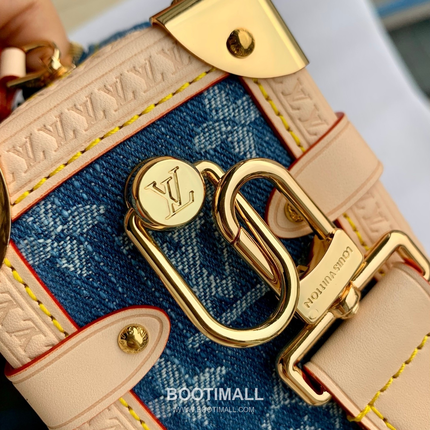 Louis Vuitton Side Trunk MM M27450 Monogram Denim Canvas Shoulder Bag 루이비통 사이드 트렁크 MM 모노그램 데님 캔버스 숄더백 23.5cm 15