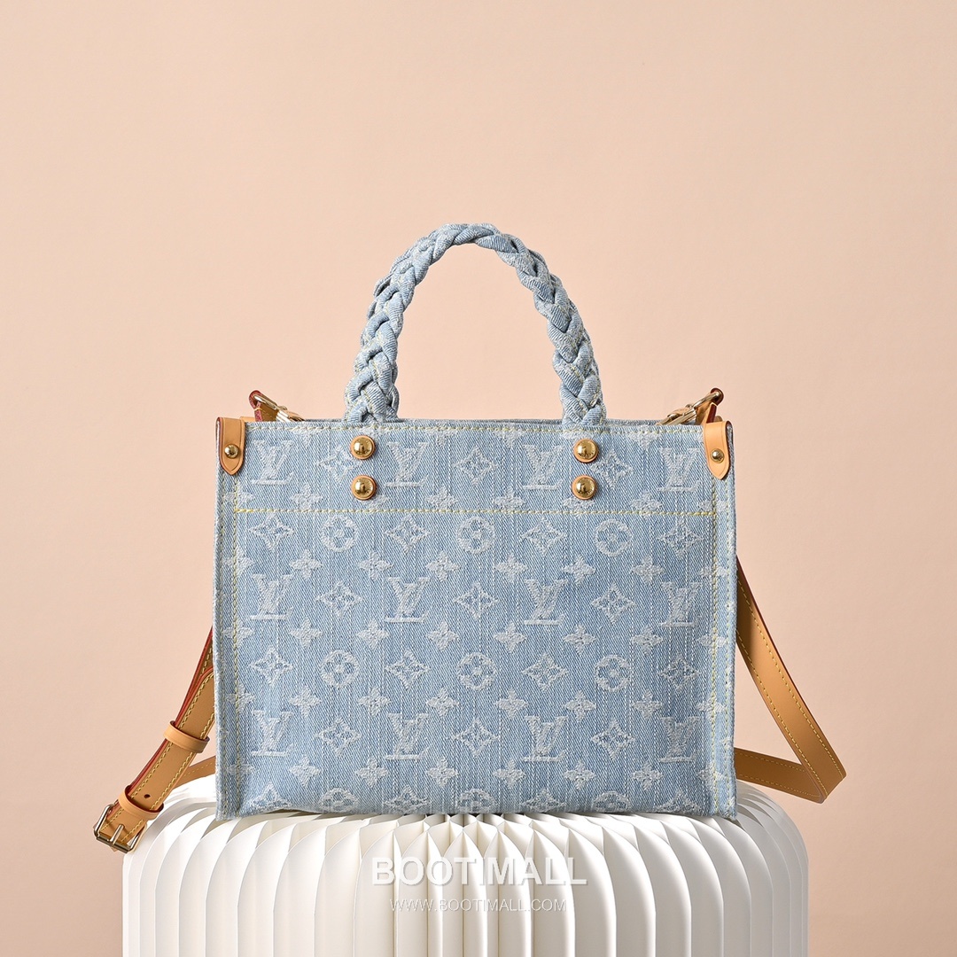 Louis Vuitton Let Go PM M24897 Monogram Denim Canvas Tote Bag 루이비통 렛 고 PM 모노그램 데님 캔버스 토트백 28cm 1