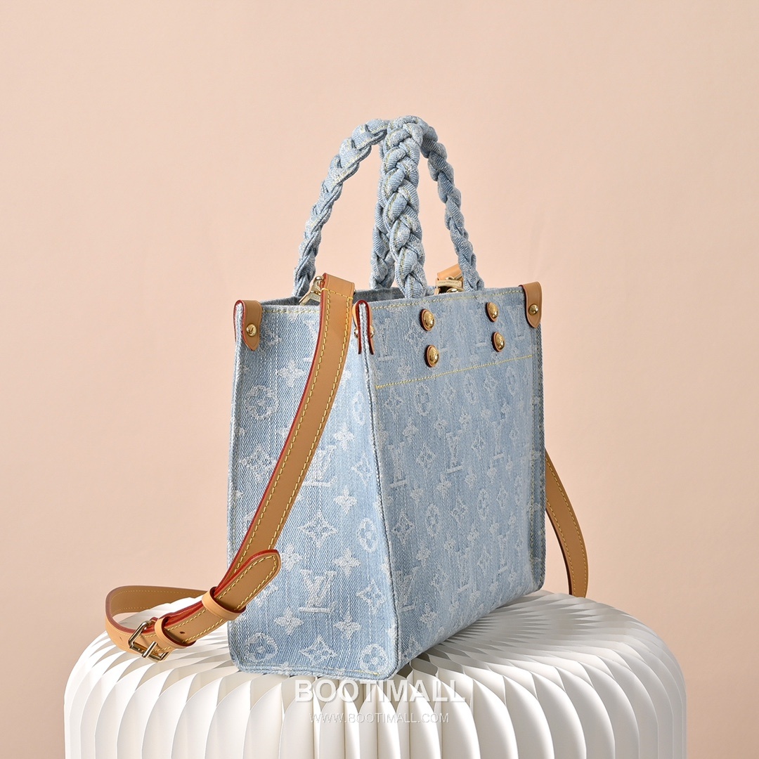 Louis Vuitton Let Go PM M24897 Monogram Denim Canvas Tote Bag 루이비통 렛 고 PM 모노그램 데님 캔버스 토트백 28cm 2