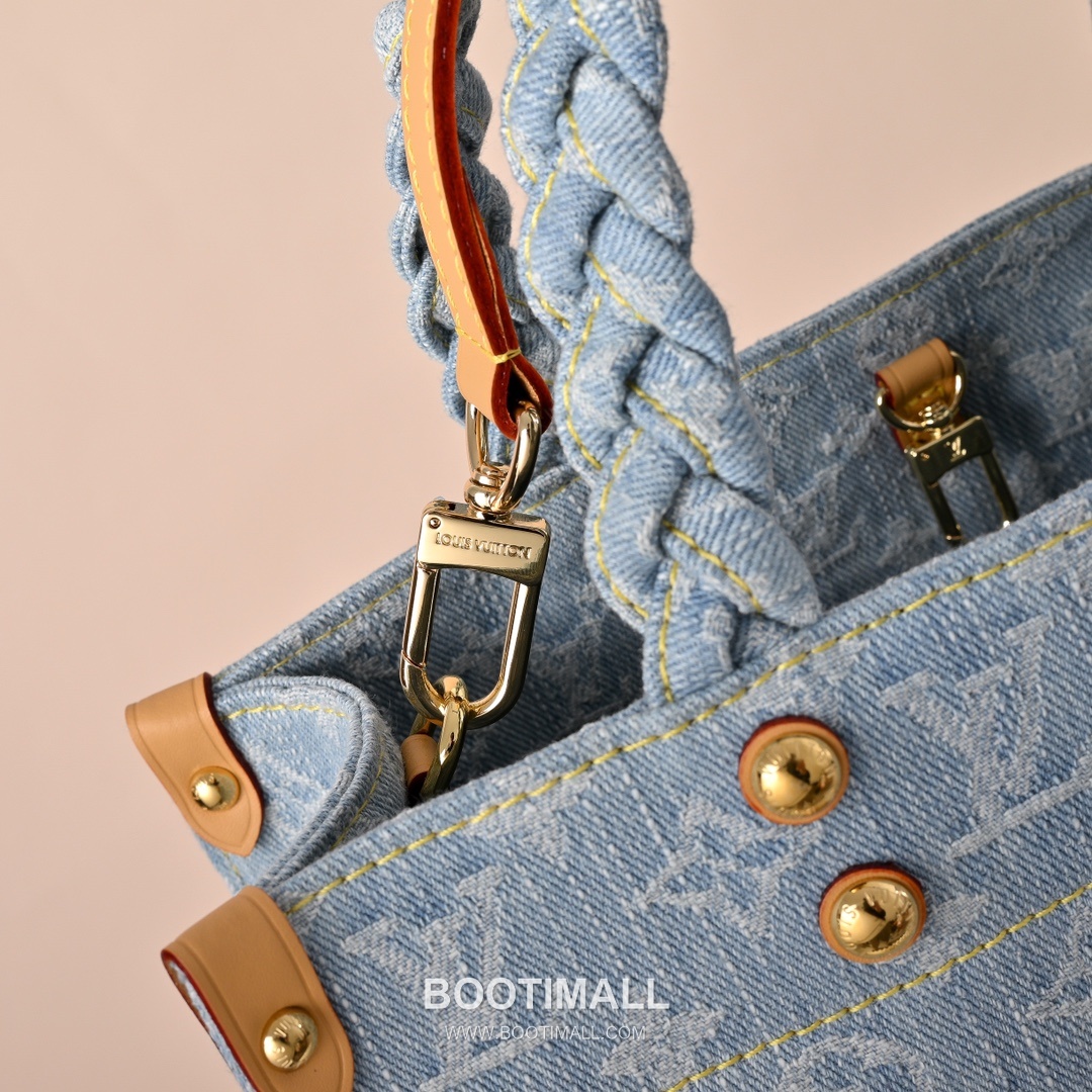 Louis Vuitton Let Go PM M24897 Monogram Denim Canvas Tote Bag 루이비통 렛 고 PM 모노그램 데님 캔버스 토트백 28cm 4