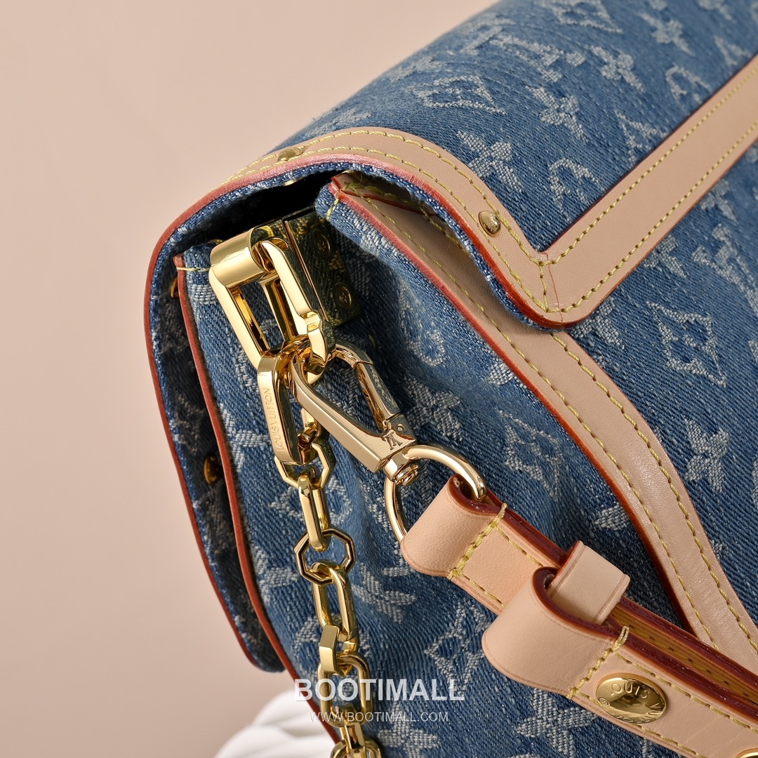 Louis Vuitton Dauphine Soft GM M13319 Monogram Denim Canvas Shoulder Bag 루이비통 도핀 소프트 GM 모노그램 데님 캔버스 숄더백 28cm 5
