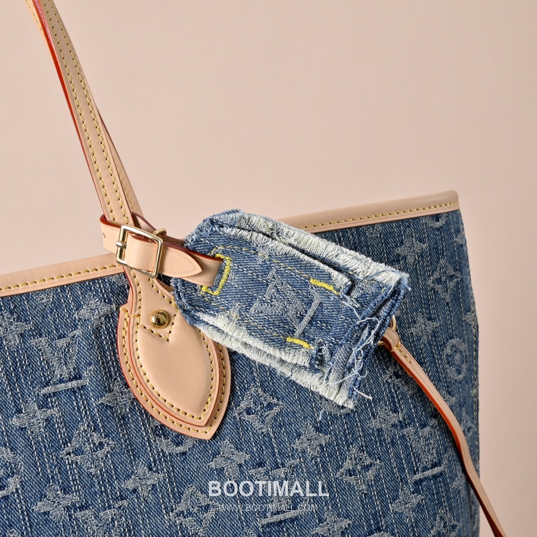 Louis Vuitton Neverfull MM M13192 Monogram Denim Canvas Shoulder Bag 루이비통 네버풀 MM 모노그램 데님 캔버스 숄더백 31cm 4