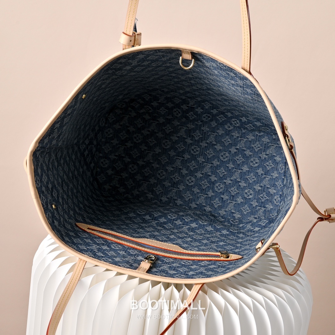 Louis Vuitton Neverfull MM M13192 Monogram Denim Canvas Shoulder Bag 루이비통 네버풀 MM 모노그램 데님 캔버스 숄더백 31cm 7