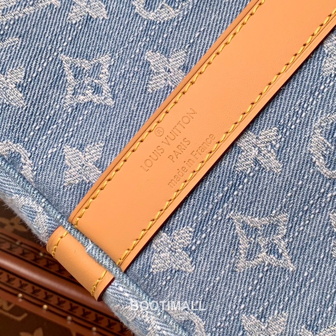 Louis Vuitton Keepall Bandoulière 45 M25334 Monogram Denim Canvas Travel Bag 루이비통 키폴 반둘리에 45 모노그램 데님 캔버스 여행가방 45cm 7