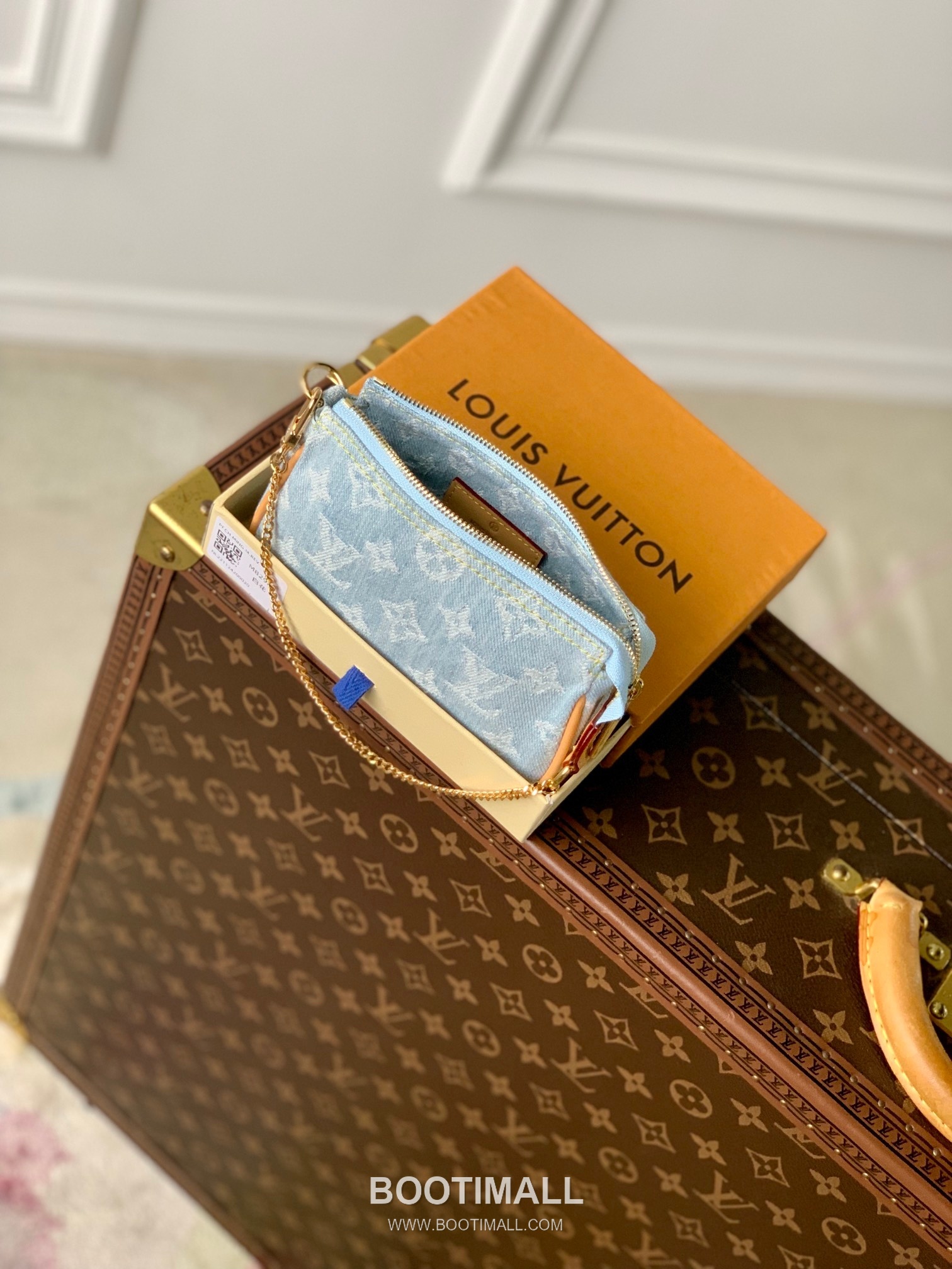 Louis Vuitton Mini Pochette Accessoires M82960 Monogram Denim Canvas Clutch Bag 루이비통 미니 포쉐트 액세수아르 모노그램 데님 캔버스 클러치백 15.5cm 9